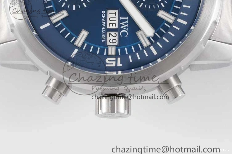 MIROTIME 0302 Aquatimer Chrono SS V6SF 1:1 Best Edition Blue Dial on SS Bracelet A Modern 7032